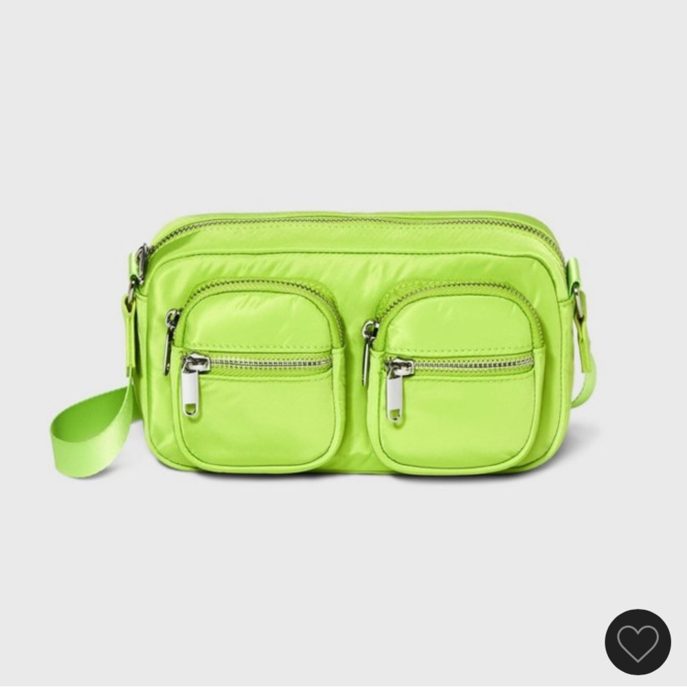 Crossbody Bag with Pockets - Wild fable brand lime green NWOT